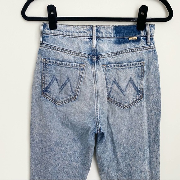 mother superior - the swooner rascal ankle jean high-rise crop acid wash - Picture 6 of 10